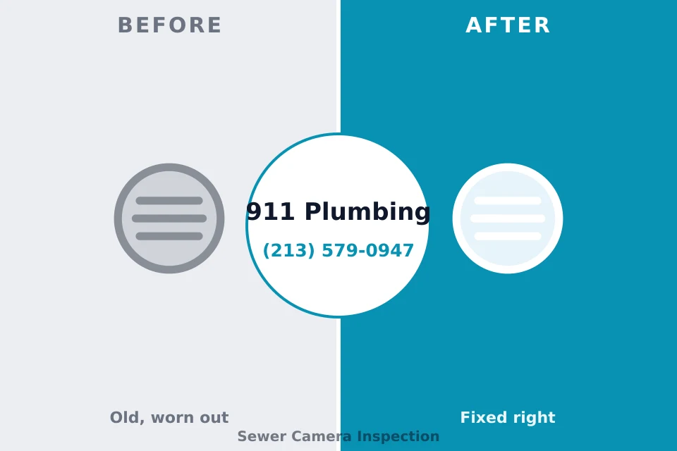 Before and after: plumbing repair Knollwood, IL